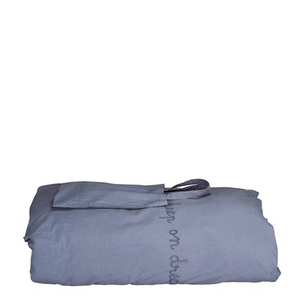 IMPS&ELFS dekbedhoes ledikant blauw 100x135 cm, Blauw