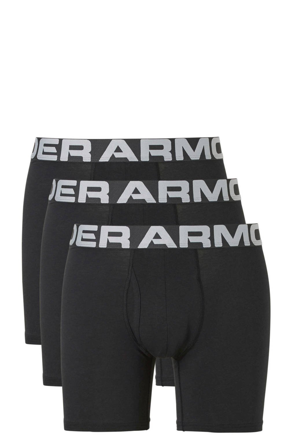 Under Armour sportboxer (set van 3), Zwart