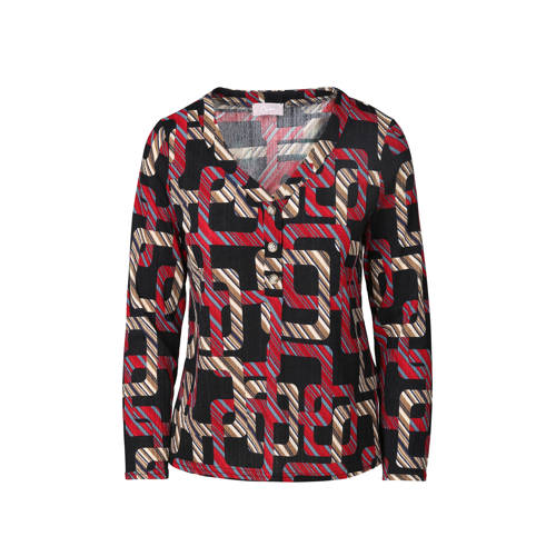 Cassis Top Met Grafische Print cassis kopen in de aanbieding Cassis Top Met Grafische Print cassis kopen in de aanbieding