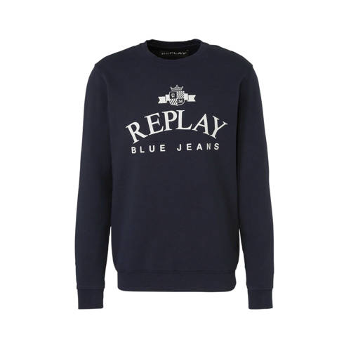 Replay Sweater Blauw replay kopen in de aanbieding Replay Sweater Blauw replay kopen in de aanbieding