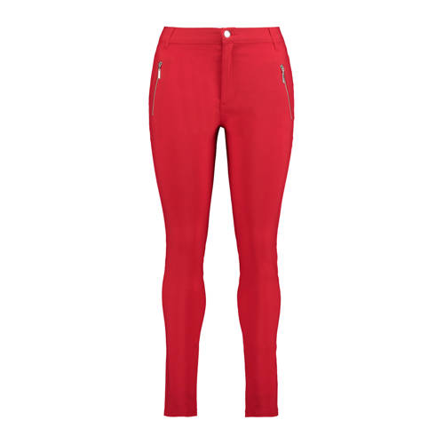 Ms Mode Skinny Broek Rood ms mode kopen in de aanbieding