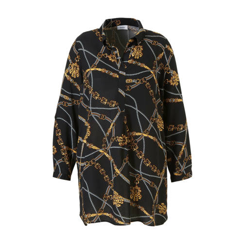 Ca Xl Yessica Top Met All Over Print Zwart ca kopen in de aanbieding