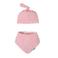Petit Filippe geschenkset muts + bandana stip roze