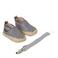 Petit Filippe geschenkset met leren espadrilles + speenkoord breton stripes