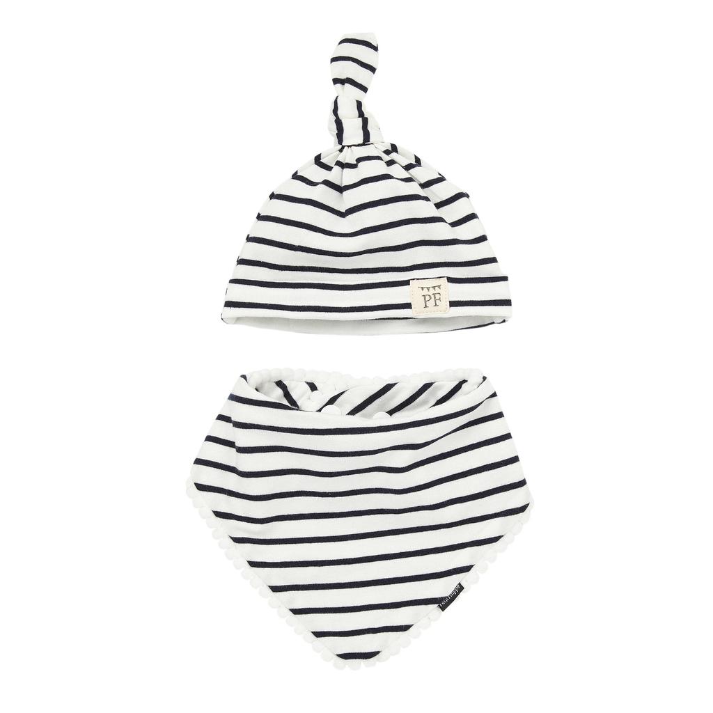 Petit Filippe geschenkset muts + bandana breton stripes