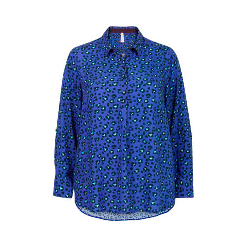 Miss Etam Plus Blouse Met Panterprint miss etam kopen in de aanbieding