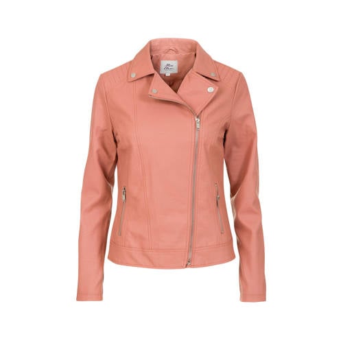 Miss Etam Regulier Bikerjack Oudroze miss etam kopen in de aanbieding