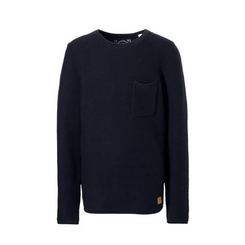 Ca Here There Trui Met Textuur Blauw ca kopen in de aanbieding Ca Here There Trui Met Textuur Blauw ca kopen in de aanbieding