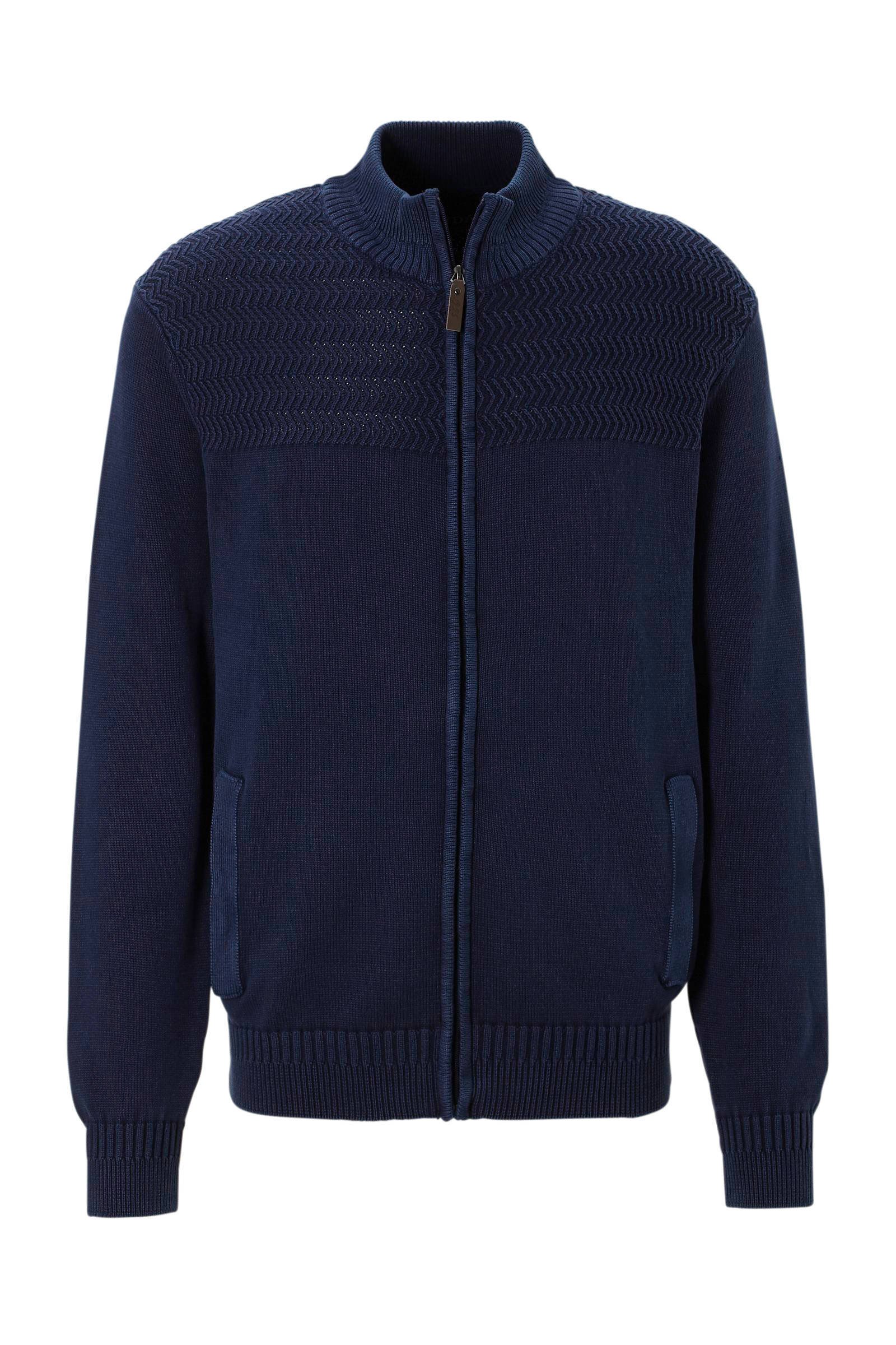 C&A Canda vest met textuur donkerblauw | wehkamp C&A Canda vest blauw | wehkamp