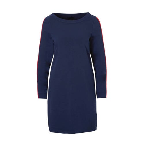 Ca Yessica Sweatjurk Met Zijstreep Marine ca kopen in de aanbieding