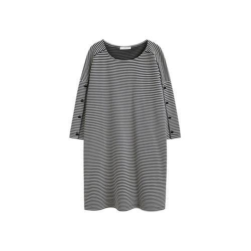 Violeta By Mango Asymmetrisch Jurk Met Streeptextuur Zwart violeta by mango kopen in de aanbieding Violeta By Mango Asymmetrisch Jurk Met Streeptextuur Zwart violeta by mango kopen in de aanbieding