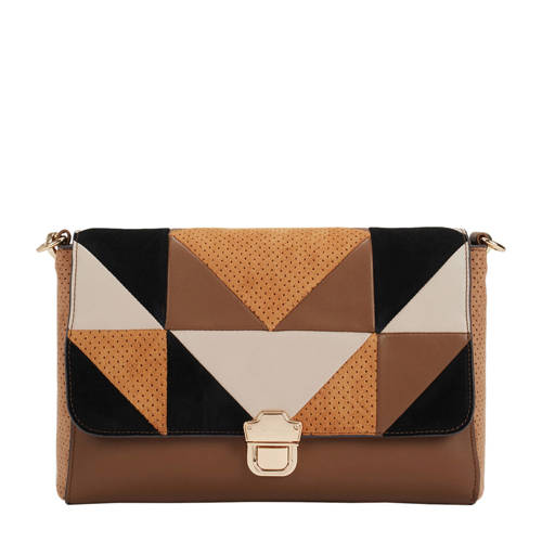 Parfois Crossbody Tas Met Suede Bruin parfois kopen in de aanbieding Parfois Crossbody Tas Met Suede Bruin parfois kopen in de aanbieding