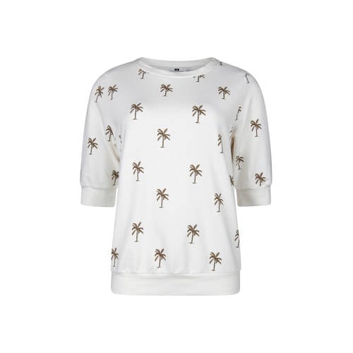We Fashion Sweater Met Palmbomen Print we fashion kopen in de aanbieding