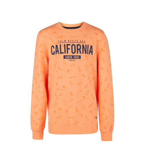 We Fashion Sweater Met Skateboards En Tekst Oranje we fashion kopen in de aanbieding