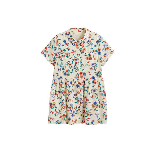 Mango Kids Gebloemde Blousejurk Ecru mango kids kopen in de aanbieding Mango Kids Gebloemde Blousejurk Ecru mango kids kopen in de aanbieding