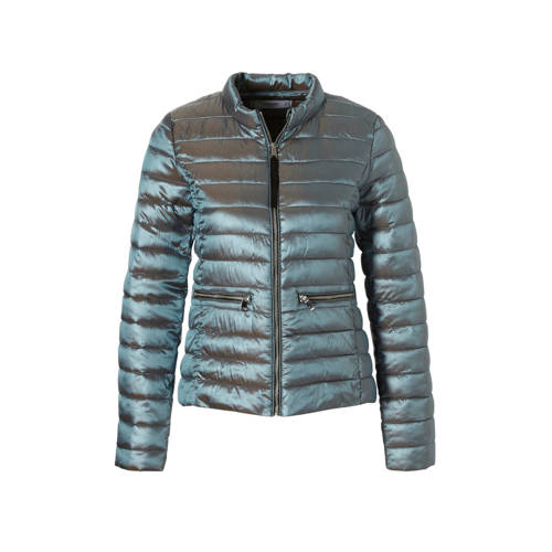 Mango Doorgestikte Jas Turquoise mango kopen in de aanbieding Mango Doorgestikte Jas Turquoise mango kopen in de aanbieding