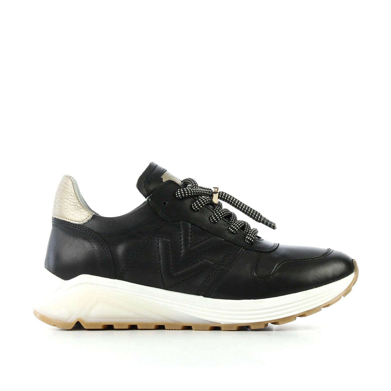 Via Vai leren sneakers zwart | wehkamp