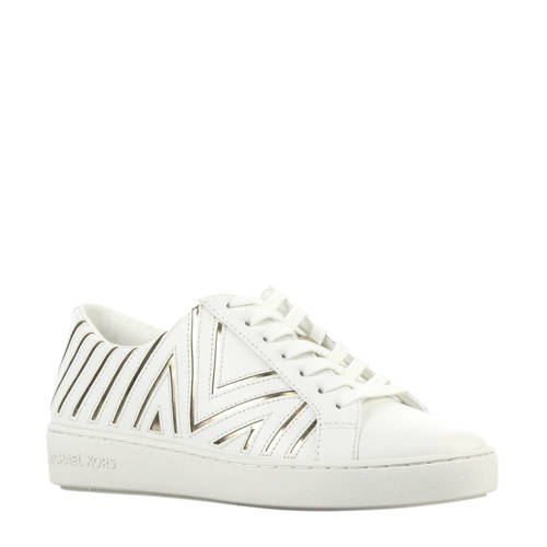 Michael Kors Leren Sneakers Whitney Wit michael kors kopen in de aanbieding