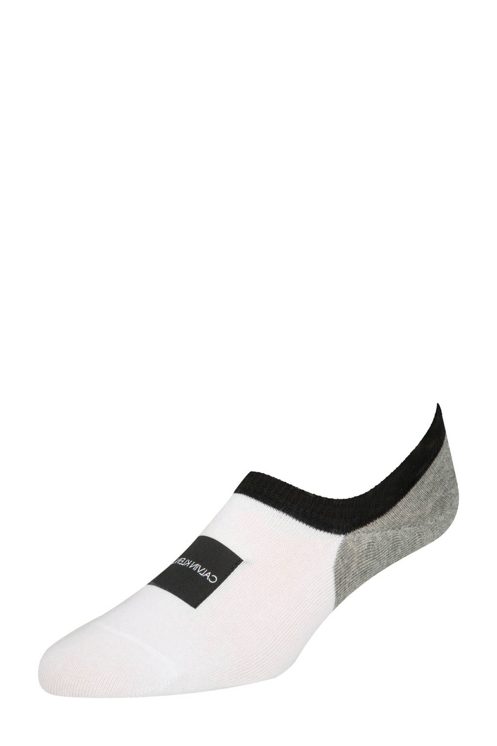 Calvin Klein sneakersokken patchliner wit, Wit