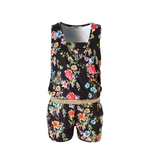 Love2Wait Gebloemde Zwangerschap Voedings Playsuit Blauw love2wait kopen in de aanbieding