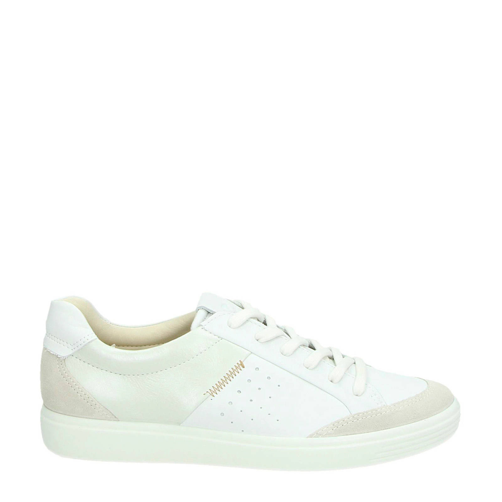 Ecco Soft 7 leren sneakers wit | wehkamp