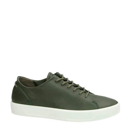 Ecco Soft 8 Leren Sneakers Groen ecco kopen in de aanbieding