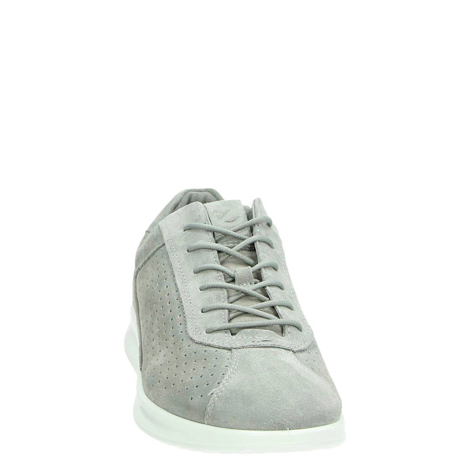 Ecco Aquet suède sneakers grijs | wehkamp