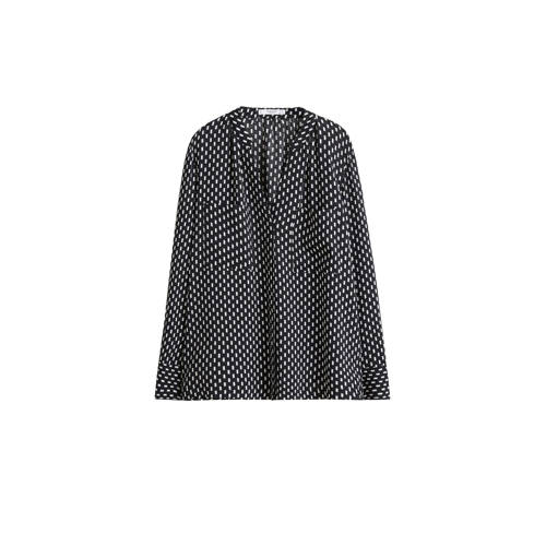 Mango Blouse Met All Over Print Zwart mango kopen in de aanbieding Mango Blouse Met All Over Print Zwart mango kopen in de aanbieding