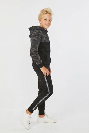 gemêleerde joggingbroek met zijstreep hippo
