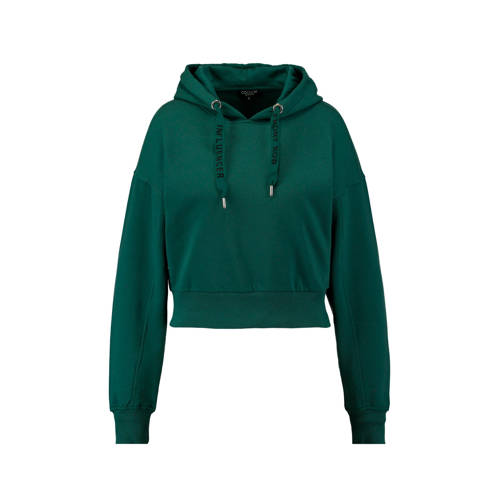 Coolcat Cropped Hoodie Donkergroen coolcat kopen in de aanbieding Coolcat Cropped Hoodie Donkergroen coolcat kopen in de aanbieding