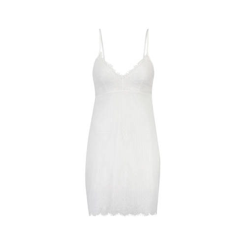 Hunkemoller Slipdress Met Semi Transparant Mesh Wit hunkemoller kopen in de aanbieding Hunkemoller Slipdress Met Semi Transparant Mesh Wit hunkemoller kopen in de aanbieding