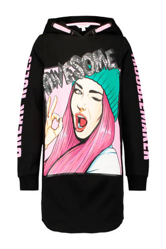 sweatjurk met printopdruk zwart
