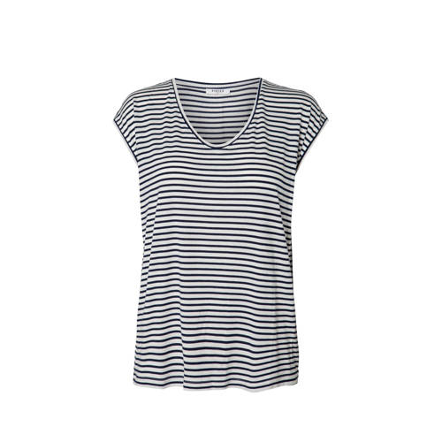 Pieces T Shirt Met Streepdessin pieces kopen in de aanbieding