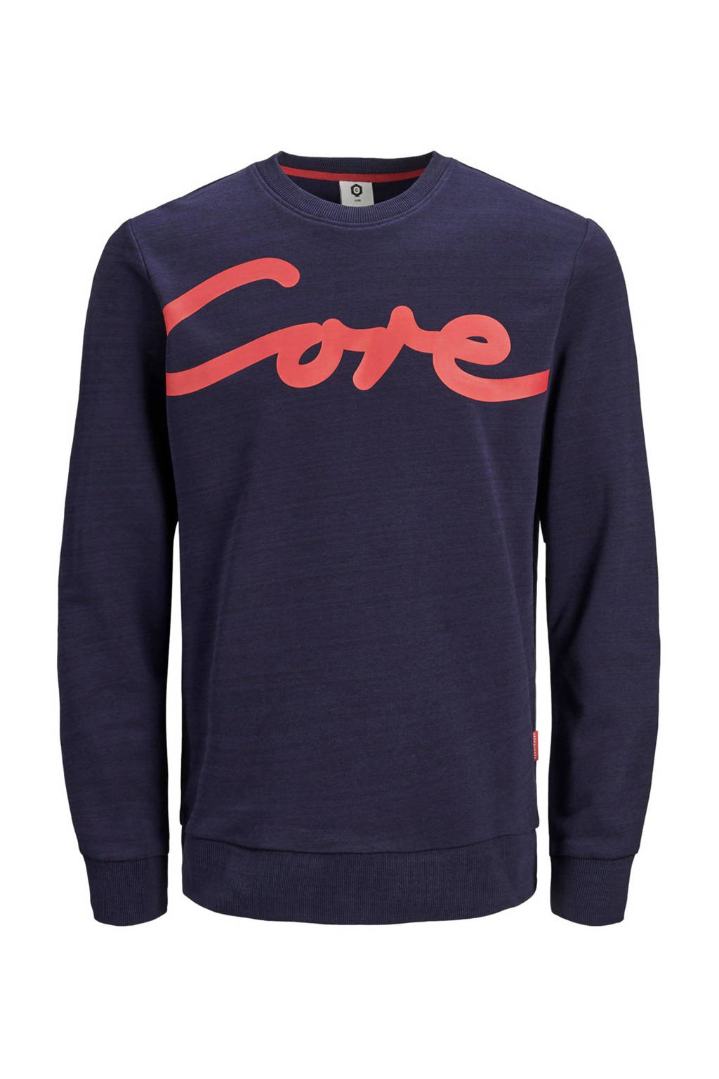 JACK & JONES CORE sweater met printopdruk, Marine