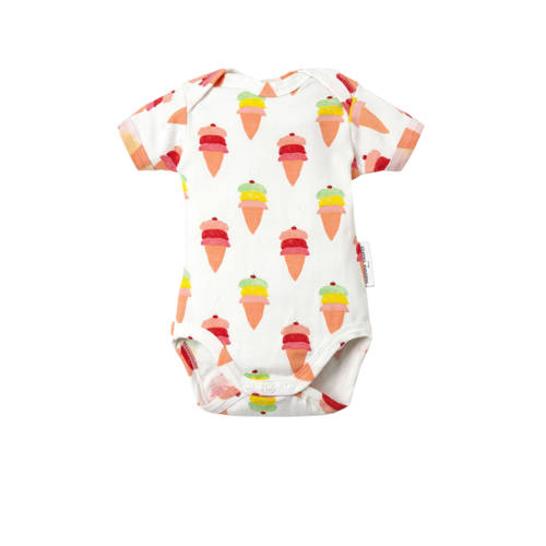 Fabienne Chapot Baby Romper Met Ijsjes Wit fabienne chapot kopen in de aanbieding