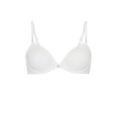 Hunkemoller Voorgevormde Push Up Beugelbh Plunge Wit hunkemoller kopen in de aanbieding