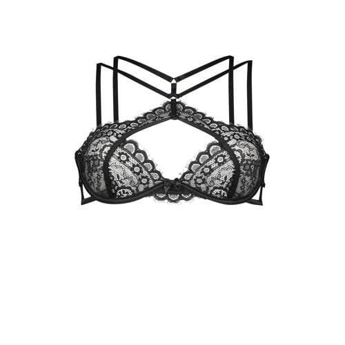 Hunkemoller Private Beugelbh Angel Zwart hunkemoller kopen in de aanbieding