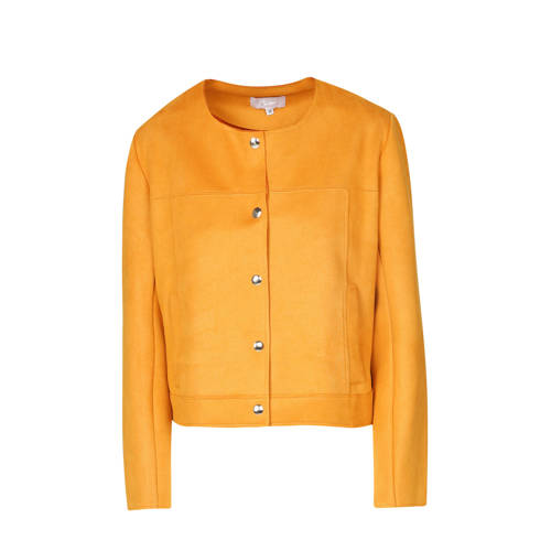 Cassis Jasje Van Imitatie Suede Oker cassis kopen in de aanbieding