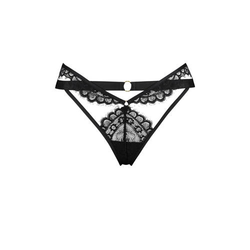 Hunkemoller Private String Pearl Zwart hunkemoller kopen in de aanbieding
