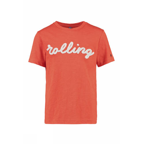Cks Kids T Shirt Olson Met Tekst Oranje cks kids kopen in de aanbieding
