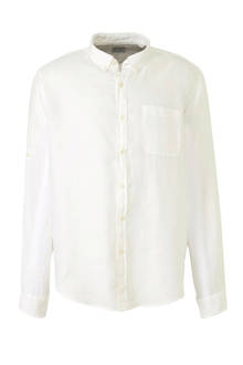 Men Casual linnen overhemd wit