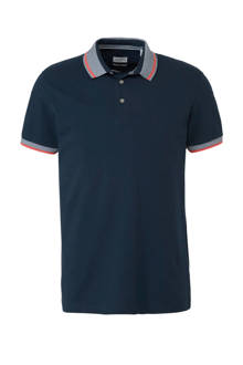 Men Casual polo met contrast kraag