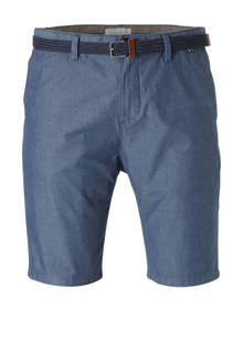 Men Casual chino bermuda met riem