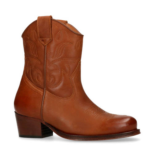 Manfield Cowboy Enkellaarzen Bruin manfield kopen in de aanbieding Manfield Cowboy Enkellaarzen Bruin manfield kopen in de aanbieding