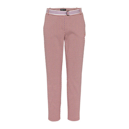 Didi Regular Fit Pantalon Met All Over Print Zalm didi kopen in de aanbieding