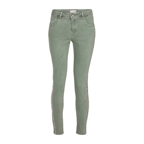 Cassis Jeans Met Bies Kaki cassis kopen in de aanbieding