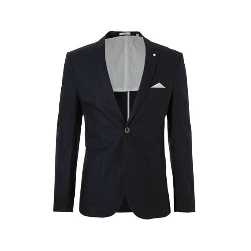 Tom Tailor Linnen Regular Fit Colbert Marine tom tailor kopen in de aanbieding