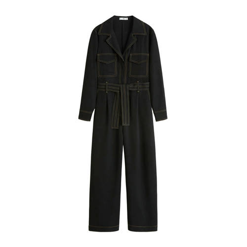 Mango Jumpsuit Met Contrasterende Stiksels mango kopen in de aanbieding Mango Jumpsuit Met Contrasterende Stiksels mango kopen in de aanbieding