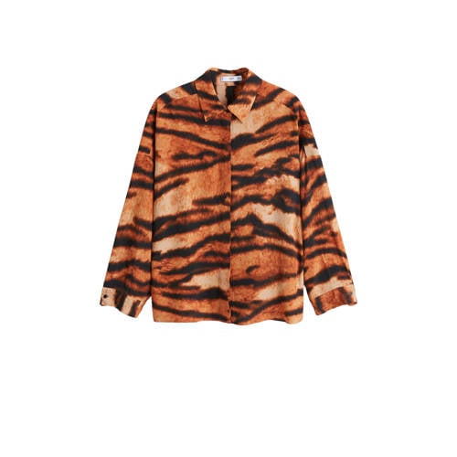 Mango Blouse Met Tijgerprint mango kopen in de aanbieding Mango Blouse Met Tijgerprint mango kopen in de aanbieding