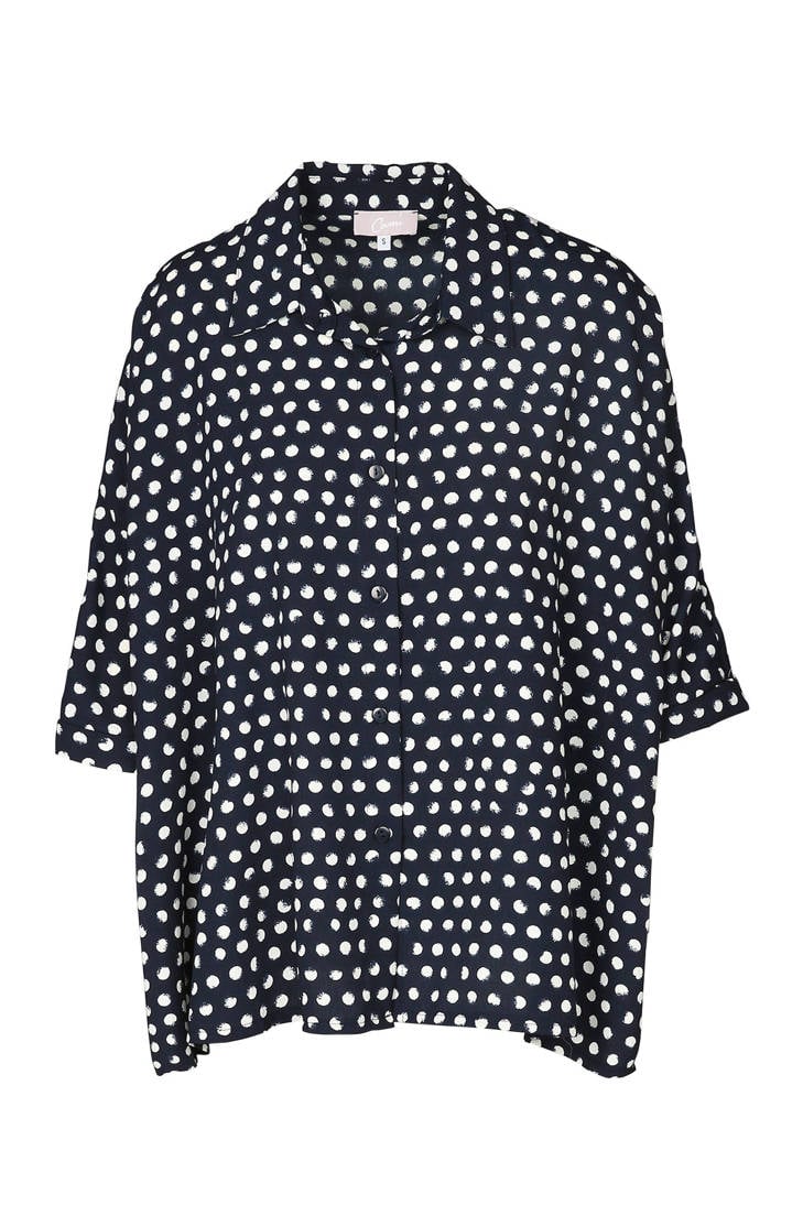 blouse blouse Cassis Cassis marine met stippen q0q74n